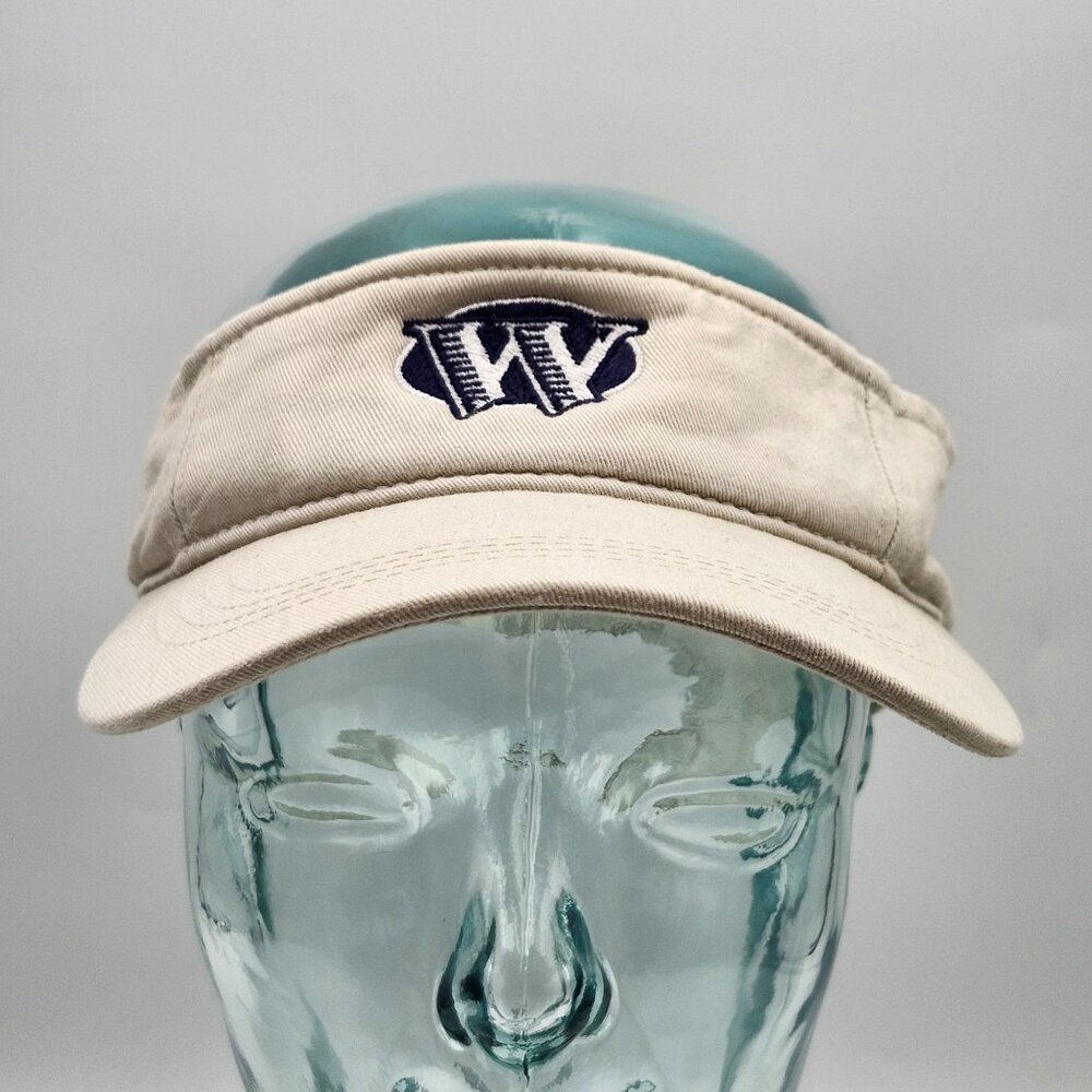 Vintage Widmer Brothers Brewing Beer Embroidered Logo Beige Adjustable Visor Hat